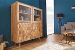 Massief houten dressoir MYSTIC LIVING 140cm naturel acacia, Huis en Inrichting, Kasten | Overige, Ophalen of Verzenden, Nieuw