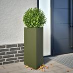 vidaXL Plantenbakken 2 st driehoek 40x34,5x70 cm staal, Verzenden, Nieuw, Metaal