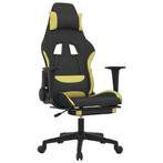 Relax Gamestoel met Massage | OP = OP | Zwart/Groen, Ophalen of Verzenden, Nieuw, Zwart, Gamestoel