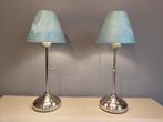 Tafellamp (2) - Metal - Trekschakelaar/Gepolijst, Antiek en Kunst