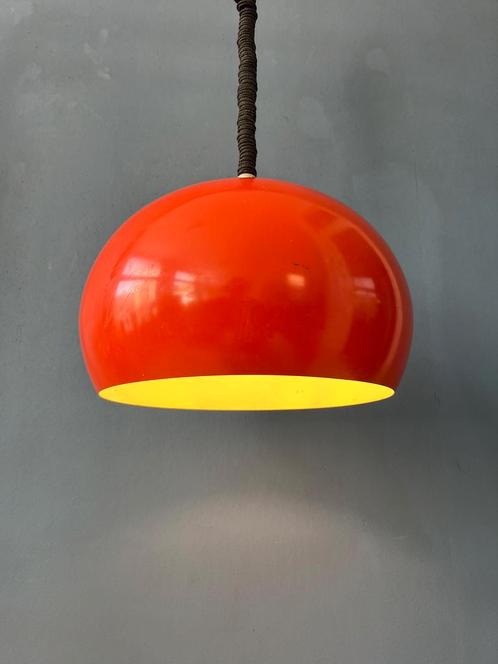 Big Vintage Red Metal Space Age Pendant Lamp, Huis en Inrichting, Lampen | Hanglampen, Nieuw, Ophalen of Verzenden