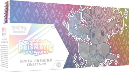 Pokémon Prismatic Evolutions - Super Premium Collection, Hobby en Vrije tijd, Verzamelkaartspellen | Pokémon, Nieuw