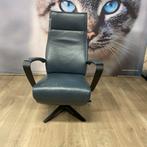 Twice VENUS relaxfauteuil - 3 motorig - Maat S, Blauw, Nieuw, Leer, Ophalen of Verzenden