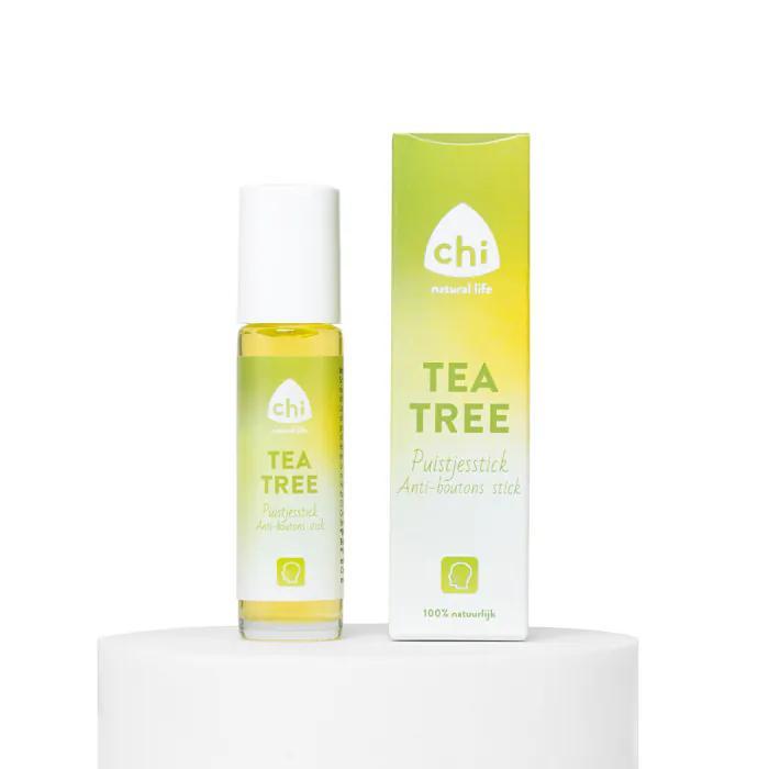 Tea Tree - Eerste Hulp Puistjes stick - 10 ml - Chi Natural, Sport en Fitness, Gezondheidsproducten en Wellness, Ophalen of Verzenden