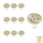 Set van 10 LED lampen G4-GU4 | 12 volt | 2 watt | 2700K warm, Verzenden, Nieuw, Bipin of Steekvoet, Overige typen