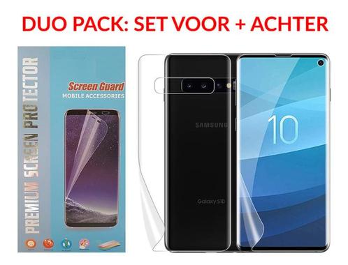 SET 2 STUKS Galaxy S10E Premium 3D Folie Screen + Back Prote, Telecommunicatie, Mobiele telefoons | Hoesjes en Frontjes | Samsung