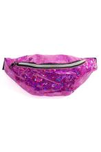 Heuptasje Roze Holografisch Iridescent Glitter Heuptas Klein, Sieraden, Tassen en Uiterlijk, Tassen | Damestassen, Ophalen of Verzenden
