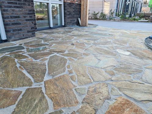 Flagstone kopen? Hier de beste prijzen van Nederland !!!, Tuin en Terras, Grind, Keien en Split, Overige typen, Antraciet, Nieuw