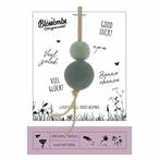 Blossombs Gelukspoppetje op kaart - Bloemzaadbommetjes - 100, Ophalen of Verzenden