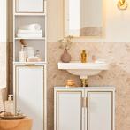 2dekans | SoBuy - Wastafel onderkast met 2 deuren - 60x30x61, Ophalen of Verzenden, Zo goed als nieuw