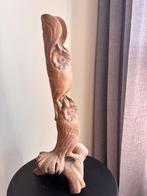 Uilen in hardhout – Decoratief houtsnijwerk - Beeld - Azië, Antiek en Kunst