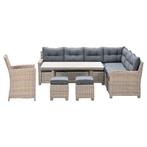 Garden Impressions Alaska lounge dining set 6-delig rechts -, Tuin en Terras, Tuinsets en Loungesets, Verzenden, Nieuw