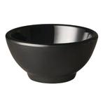 Ronde melamine kom Pure 13cm zwart, Verzenden