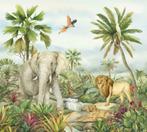 Jungle behang Jungle Droom P4, Jungledieren, Olifant, Leeuw, Kinderen en Baby's, Kinderkamer | Inrichting en Decoratie, Nieuw