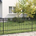 vidaXL Spike Fence Asten Zwart 200 x 130 cm Gepoedercoat, Tuin en Terras, Verzenden, Nieuw, IJzer