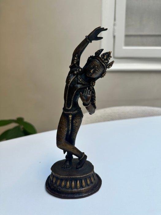 sculptuur, Indian Style - Bronze Dancing Deity - 23 cm -, Antiek en Kunst, Kunst | Niet-Westerse kunst