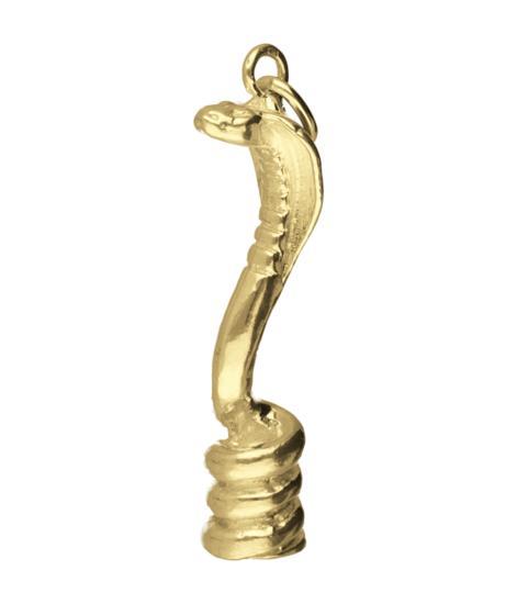 Gouden Slang Cobra XL kettinghanger, Sieraden, Tassen en Uiterlijk, Kettinghangers, Verzenden