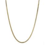 Gouden lengtecollier gourmet 53 cm 14 karaat, Verzenden, Zo goed als nieuw, Goud, Goud