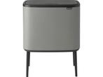 Brabantia Bo Touch Bin Prullenbak - 36 liter - Mineral, Verzenden, Zo goed als nieuw