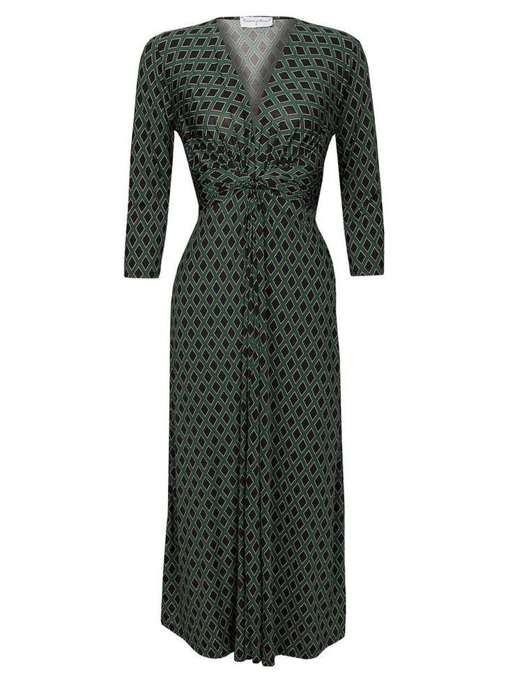 Jurk Marieke Groen L (40), Kleding | Dames, Jurken, Verzenden