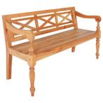 Bank Batavia 136 cm massief mahoniehout lichtbruin