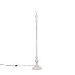 Klassieke vloerlamp grijs zonder kap - Classico, Huis en Inrichting, Lampen | Vloerlampen, Nieuw, Overige materialen, Klassiek / Antiek