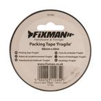Fixman Inpaktape - Fragile - 48 mm x 66 meter - Witte ach..., Ophalen of Verzenden, Nieuw