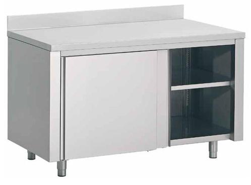 RVS Werkkast met Spatrand | 200x60x(H)85cm Combisteel, Zakelijke goederen, Horeca | Meubilair en Inrichting, Verzenden