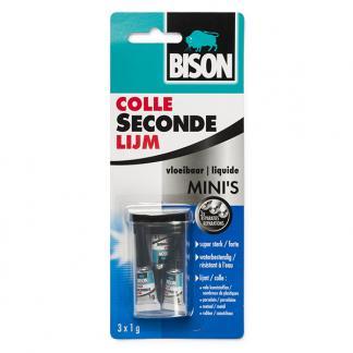 Secondelijm | Bison (Sneldrogend, Extra sterk, 3 x 1 g), Doe-het-zelf en Verbouw, Overige Doe-het-zelf en Verbouw, Nieuw, Verzenden