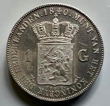 Nederland. Willem I. 1 Gulden 1840 proof beschikbaar voor biedingen
