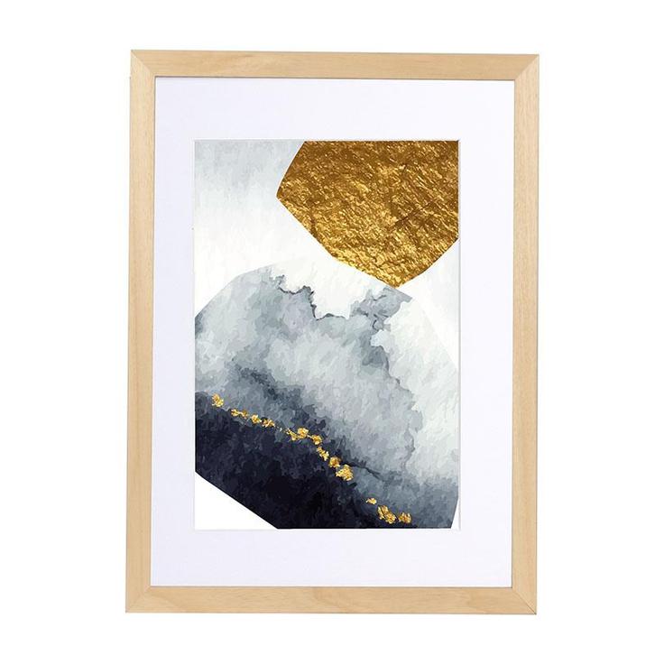 Wissellijst 3D Hout Blank Breed 56x71 cm, Huis en Inrichting, Woonaccessoires | Lijsten