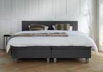 ACTIE! Boxspring Venetië 180 200 Antraciet, Verzenden, 180 cm, 200 cm, Nieuw