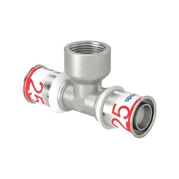 Uponor S-Press Plus perskoppeling Ø25x3/4x25 T-stuk - binne, Doe-het-zelf en Verbouw, Verwarming en Radiatoren, Verzenden