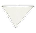 Premium schaduwdoek 4x4.5x5m driehoek waterdoorlatend Ar..., Tuin en Terras, Nieuw
