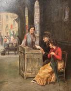 Vincenzo Migliaro (1858-1938) - Lo scrivano, Antiek en Kunst, Kunst | Schilderijen | Klassiek