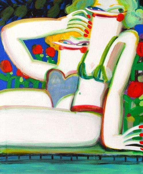 Yana Medow - Evening Blooms XL, Antiek en Kunst, Kunst | Schilderijen | Modern