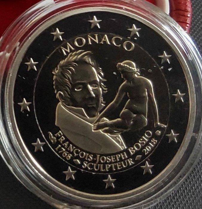 Monaco. 2 Euro 2018 François-Joseph Bosio Proof, Postzegels en Munten, Munten | Europa | Euromunten
