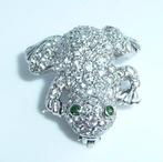 Broche - 18 karaat Witgoud - 1.16ct. tw. Diamant