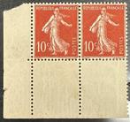 Frankrijk - 10 c rood, type Semeuse, zeldzaam variëteit met, Postzegels en Munten, Gestempeld