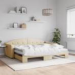 vidaXL Slaapbank met onderschuifbed en matrassen 90x200 cm, 90 cm, Eenpersoons, Verzenden, Nieuw