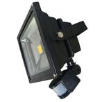 50W LED / PIR schijnwerper Warm Wit 4000K ZWART, Ophalen of Verzenden, Nieuw
