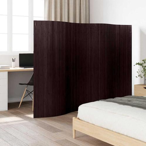 vidaXL Kamerscherm donkerbruin bamboe 250x165 cm, Huis en Inrichting, Woonaccessoires | Kamerschermen, Nieuw, Verzenden
