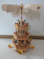 Kerstbeeldje ornament - Draaibare kerstpiramide 3, Antiek en Kunst