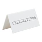 Gereserveerd bordje | Wit | 5 stuks | 10x5x4,5cm, Verzenden, Nieuw in verpakking