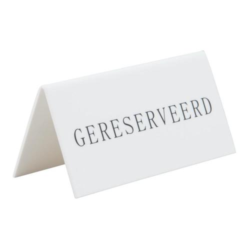 Gereserveerd bordje | Wit | 5 stuks | 10x5x4,5cm, Zakelijke goederen, Horeca | Keukenapparatuur, Nieuw in verpakking, Verzenden