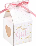 6 babyshower cadeaus doosje Girl of Boy van 3,95 voor 1,95, Hobby en Vrije tijd, Feestartikelen, Verzenden, Nieuw, Versiering