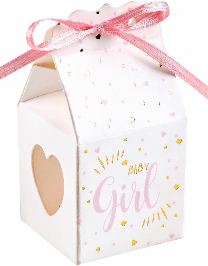 6 babyshower cadeaus doosje Girl of Boy van 3,95 voor 1,95, Hobby en Vrije tijd, Feestartikelen, Geboorte of Huwelijk, Nieuw, Versiering