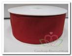 Lint rood kerstlint taft -draad 40mm / meter, Ophalen of Verzenden, Nieuw