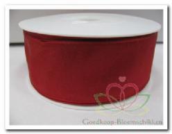 Lint rood kerstlint taft -draad 40mm / meter, Hobby en Vrije tijd, Knutselen, Nieuw, Ophalen of Verzenden
