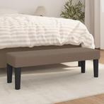 vidaXL Bankje 100x30x30 cm stof taupe, Huis en Inrichting, Banken | Bankstellen, Verzenden, Nieuw, Stof, Minder dan 150 cm